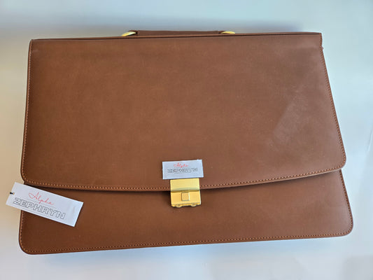 LEATHER BRIEF CASE WITH HANDLE