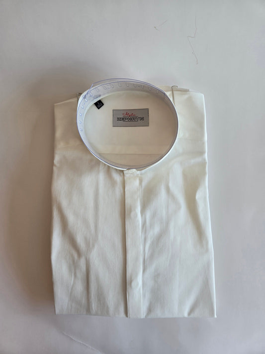 DRESS SHIRT L/S MANDARIN COLLAR